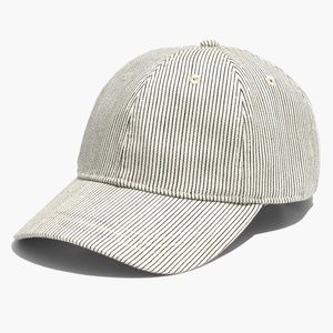 Madewell Baseball Cap in Railroad Stripe